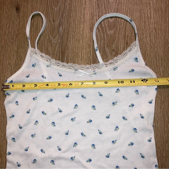 Rebellious Dreamer Women’s floral pattern lace top Y2K Vintage Babydoll Tank M - Picture 7 of 8